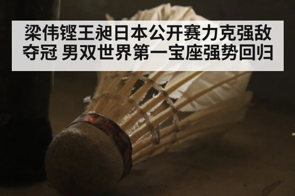 梁伟铿王昶日本公开赛力克强敌夺冠 男双世界第一宝座强势回归